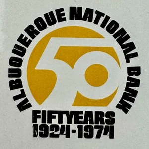 1974 Albuquerque Natinal Bank Sealed Deck Playing Cards 50th Anniversary - Picture 1 of 4