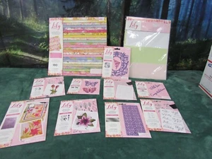 CRAFTER'S COMPANION LILY COLLECTION 12"X12" PAPER PAD AND MUCH MORE NEW - Picture 1 of 11