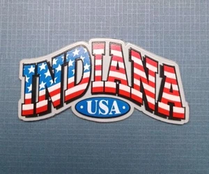 Indiana Red White and Blue Refrigerator Collectable Magnet - Picture 1 of 4