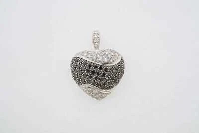 Impresionante colgante de diamantes Estate de oro blanco de 18 k 0,78 TCW Foto 1 de 4