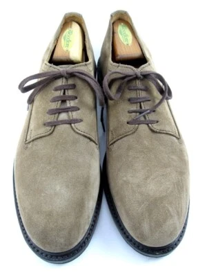 Allen Edmonds "TREVOR" Plain Toe Derby Dress Shoe 10.5 D Tobacco Brown  (565N) - Image 1 of 4