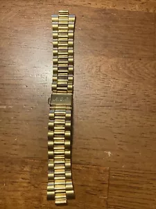 SEIKO 22MM REPLACEMENT MENS GOLD TONE STAINLESS WATCH BAND 5.5" Long - Picture 1 of 5