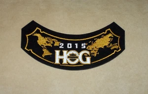 2015 HARLEY-DAVIDSON H-D HD OWNERS GROUP H.O.G. HOG ANNUAL ROCKER JACKET PATCH - Picture 1 of 1