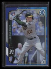 2015 Bowman Chrome Blue Refractor 193 Mark Canha Rookie 69/150