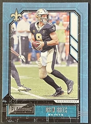 2020 Panini Playbook Base Drew Brees New Orleans Saints #84 - Image 1 of 2