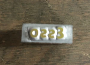 Vtg Esso Advertising Printing Press Metal/Wood Stamp Block Ink Plate - Picture 1 of 5