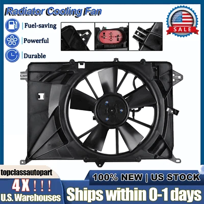 OEM Engine Radiator Cooling Fan Assy for 2017-2021 Jeep Compass 2.4L 68249185AD. Foto 1 de 4