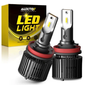 AUXITO H9 H8 H11 LED Headlight Bulbs High Low Beam Conversion Kit 6000K White US - Picture 1 of 11