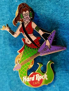COPENHAGEN MERMAID LOUISE GIRL SERIES FLYING V GUITAR Hard Rock Cafe PIN LE100 - Picture 1 of 1