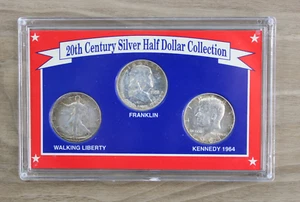 20th Century Silver Half Dollar Collection- Walking Liberty, Franklin, Kennedy - Picture 1 of 9