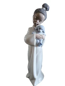 Lladro My Cuddly Puppy 9 1/2 Inch Figurine Black Legacy Collection 6463 - Picture 1 of 4