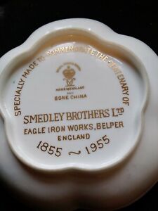 Rare Vintage Royal Crown Derby. Smedleys Belper commemorative Trinket Dish.