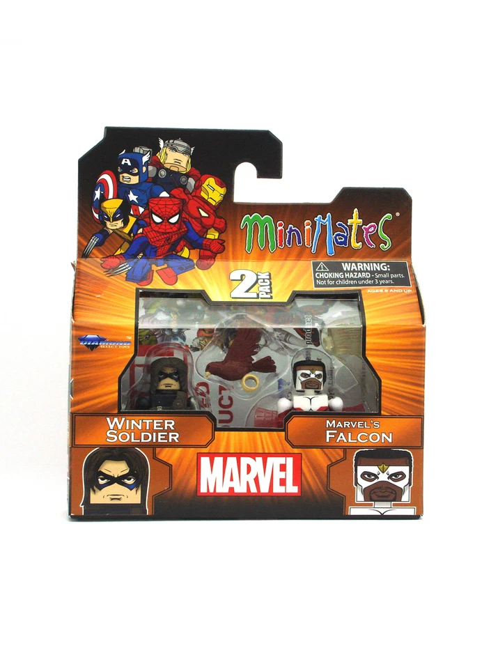 Marvel Minimates Winter Soldier & Marvel's Falcon Series Wave 54 Nuevo En Caja Foto 1 de 4