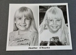 Authentic Heather O'Rourke Signed Autographed 8 X 10 BxW Photograph Poltergeist - Picture 1 of 24