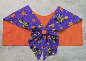 90s Vintage Shrug Cape Shoulder Wrap Collar Halloween Costume Fabric Bow Cute - Picture 1 of 15