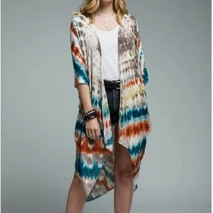 Plumero kimono bohemio tie dye - Imagen 1 de 5