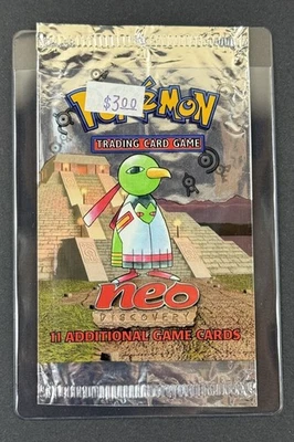 *EMPTY* Vintage Pokemon WoTC Neo Discovery Pack/Wrapper Xatu Art Nice Condition! - Image 1 of 4