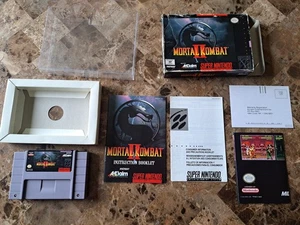 SNES Mortal Kombat II 2 Super Nintendo 💯 CIB Authentic Free Fast Shipping  - Picture 1 of 14