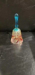 Campana de cristal corte vintage con hermosos colores! TRKHM725 - Imagen 1 de 4