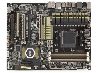ASUS SABERTOOTH 990FX Socket AM3+ DDR3 AMD 990FX USB3.0 SATA ATX Motherboard - Image 1 of 3
