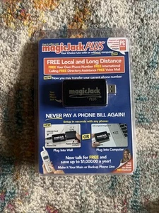 MAGICJACK PLUS KOSTENLOSE LOKALE INTERNATIONALE FERNGESPRÄCHE (NEU VERSIEGELT) - Bild 1 von 3
