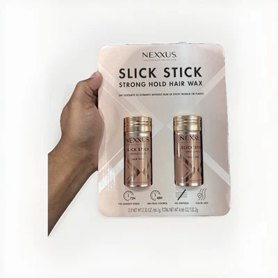 Nexxus Slick Stick Ayuda para el peinado Cera para el cabello Sujeción fuerte Nuevo en caja Paquete de 2 2,33 OZ cada uno. Foto 1 de 4