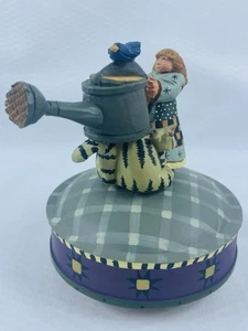 Williraye Studio Revolving Music Box "Zip A Dee Doo Da" Watering Can & Cat 2001 - Picture 1 of 17