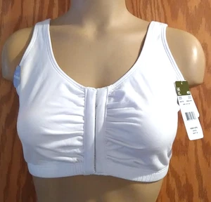 Fruit of the Loom Sport-BH ohne Bügel vorne geschlossen Stretch Gr. 40 weiß Neu mit Etikett - Bild 1 von 8