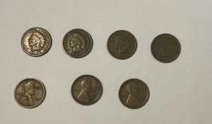 4 Indian Head and 3 Lincoln Cents Special Dates great condition $1.25 each !! - Picture 1 of 2