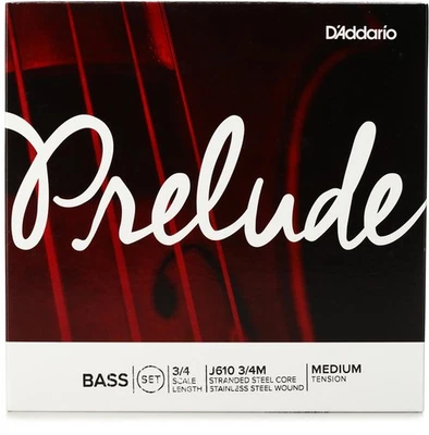 Juego de cuerdas contrabajo D'Addario J610 Prelude - tamaño 3/4 tensión media Foto 1 de 3