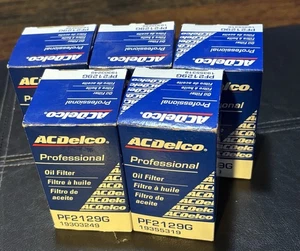 AC Delco OEM PF2129G Oil Filter Qty 5 NIB 19355319 - Free Shipping!!! - Picture 1 of 2