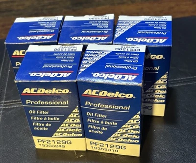 AC Delco OEM PF2129G Oil Filter Qty 5 NIB 19355319 - Free Shipping!!! - Image 1 of 2