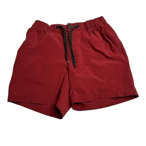 CHUBBIES Herren klassische normale Passform weinrot rot 6" Shorts ungefüttert Größe Small MANGEL - Bild 1 von 8