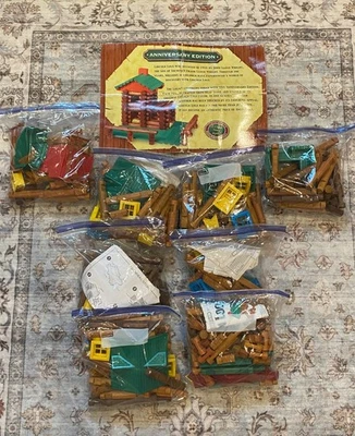 10lbs Lincoln Log 4 Sets all 4 with instructions - Image 1 of 4