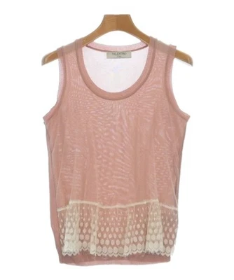 VALENTINO ROMA Vests/Sleeveless PinkxWhite 40(Approx. M) 2200606527026 - Image 1 of 4