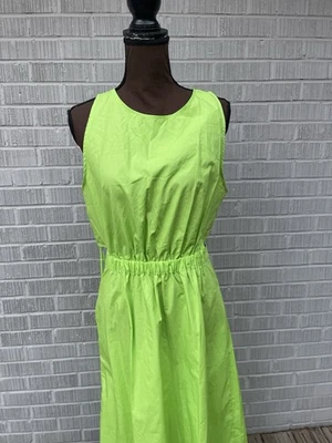 MASSIMO DUTTI Bright Green Dress Size L, NWT - Image 1 of 4