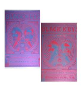 *SIGNED* Best psychedelic Black Keys Posters. Nashville, 2014 by EMEK - Picture 1 of 12