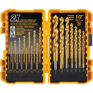DEWALT Titanium Nitride Coated Pilot Point Drill Bit Set (21-Piece) - Picture 1 of 6