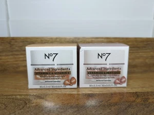 No7 (Ceramide & Peptides) + (Vitamin C & E) Combo ***30-Capsules EACH*** - Imagen 1 de 3
