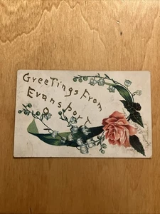 Grüße aus Evanssport Postkarte verschickt 1903 - Bild 1 von 3