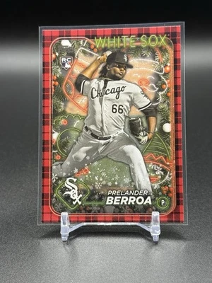 #H182 Prelander Berroa Plaid (RC) - 2024 Topps Holiday - Image 1 of 2