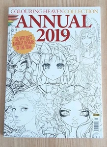Colouring Heaven Collection Annual 2019 Book Fantasy Mythology Anime Witches Etc - Foto 1 di 2