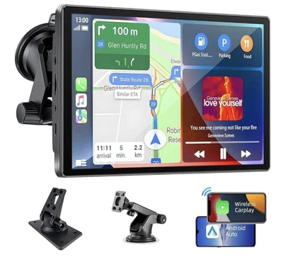 7'' Portable Wireless Apple CarPlay Android Auto Touch Screen Car Radio Stereo - Image 1 of 4