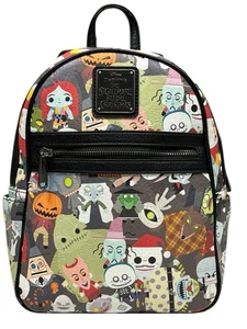 Loungefly Tim Burtons The Nightmare Before Christmas Mini Rucksack Schwarz Multi - Bild 1 von 14