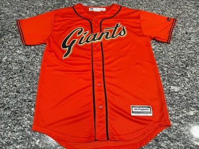 Camiseta de béisbol Majestic de los Gigantes de San Francisco Buster Posey #28 MLB juvenil 14/16 Foto 1 de 4