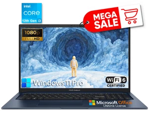 2025 ASUS Vivobook Laptop 17 Intel Core i3 24GB RAM 1TB SSD Office 2024 Open Box - Picture 1 of 13