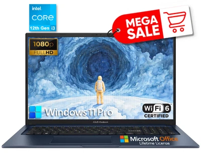 2025 ASUS Vivobook Laptop 17 Intel Core i3 24GB RAM 1TB SSD Office 2024 Open Box - Image 1 of 4