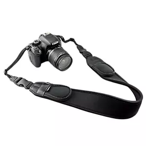 JJC NS-Q2 Neoprene Neck Strap with Quick Release Clip & Pouches for DSLR Camera - Picture 1 of 11