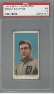 BÉISBOL DE CARAMELO AMERICANO OSCAR STANAGE 1909 E90-1 FR PSA 1.5 - Imagen 1 de 2