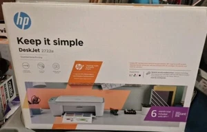 HP DeskJet 2722E All-In-One Printer New (White) with 6 Months Trial Ink Supply - Picture 1 of 1